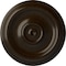 Ekena Millwork Traditional Ceiling Medallion (Fits Canopies up to 2 3/4"), Hand-Painted Bronze, 12"OD x 1"P CM12TRBZS - alternate 1